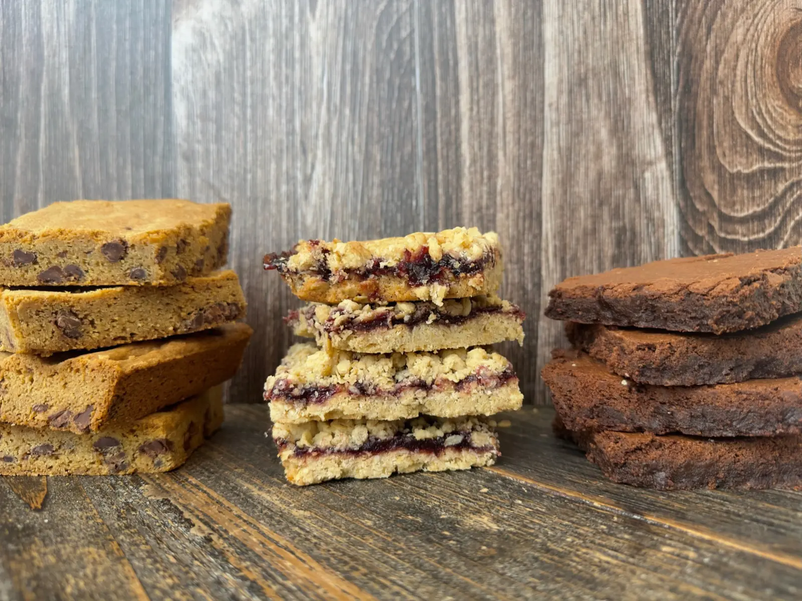 Assorted bars and blondies