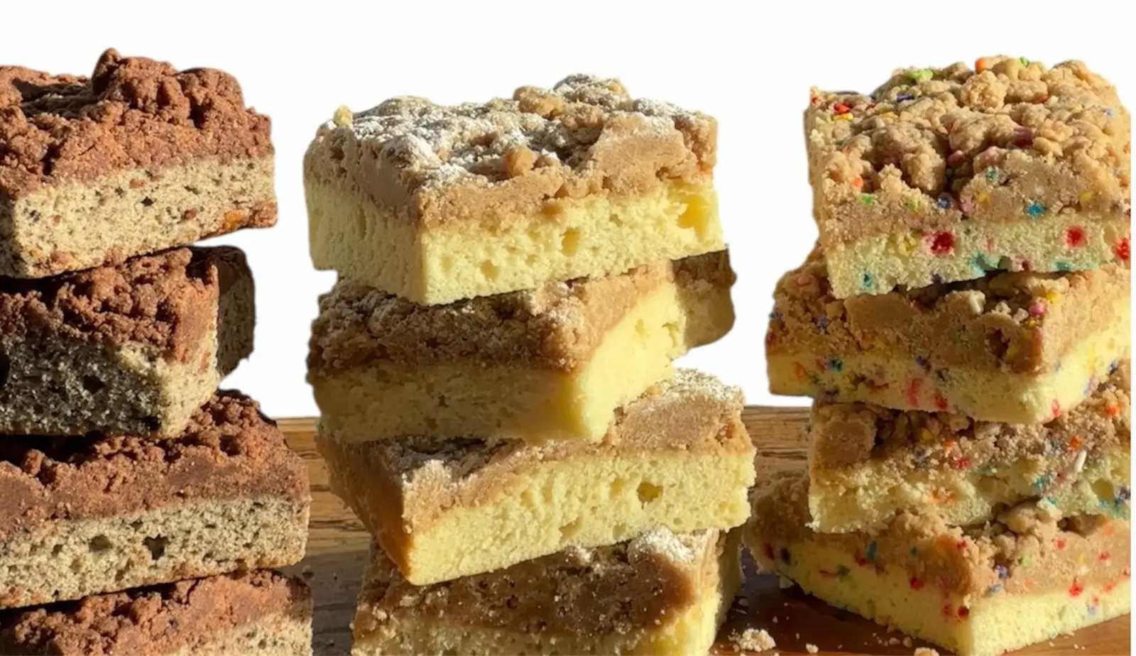 An assortment of Little Daisy bars and blondies